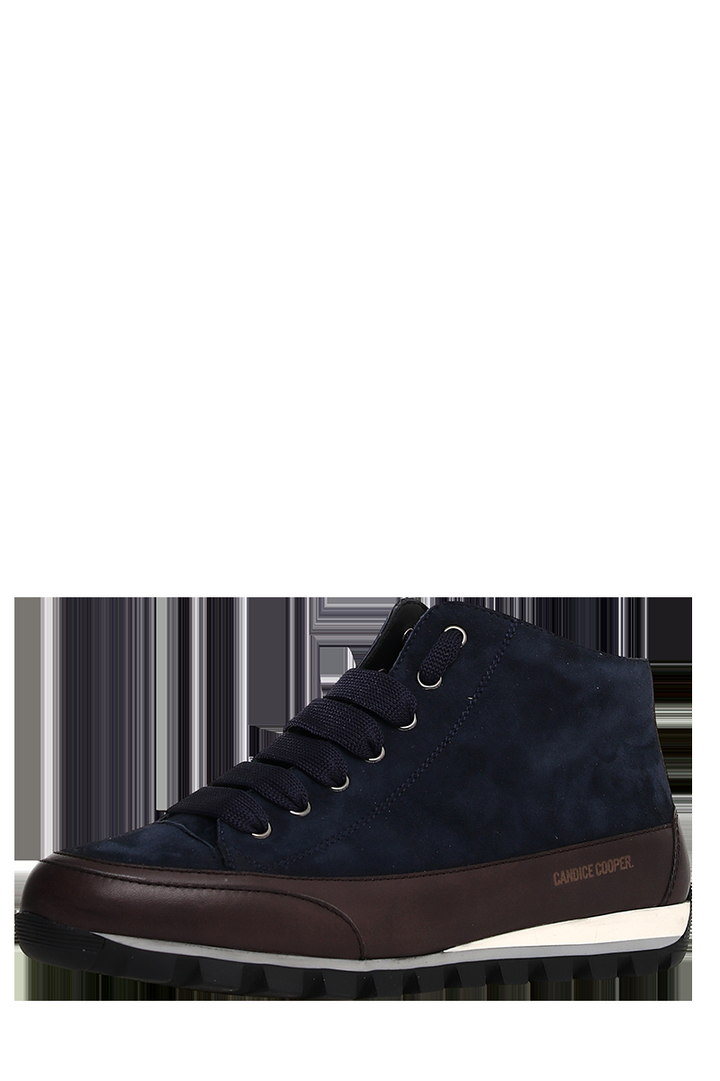 Candice Cooper Halbhoher Schnürschuh Aus Velour- Plus Glattleder "Jannis" Von CANDICE COOPER