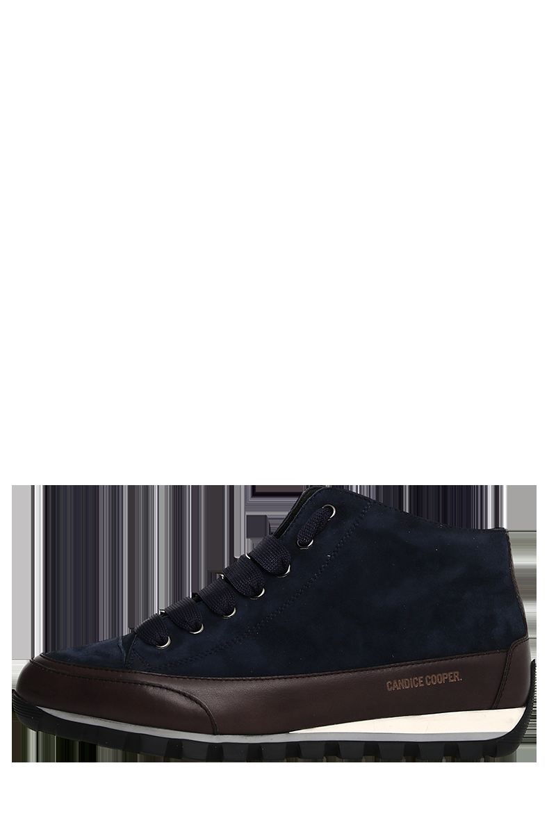 Candice Cooper Halbhoher Schnürschuh aus Velour- plus Glattleder "Jannis" von CANDICE COOPER