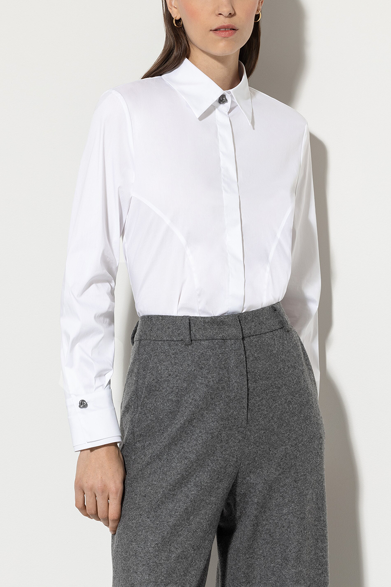 LUISA CERANO Hemdbluse Aus Baumwoll-Mix Von LUISA CERANO