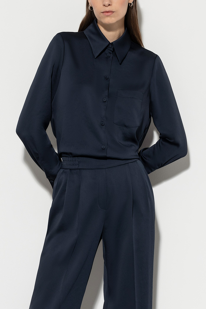 LUISA CERANO Hemdbluse Aus Techno-Seide Von LUISA CERANO