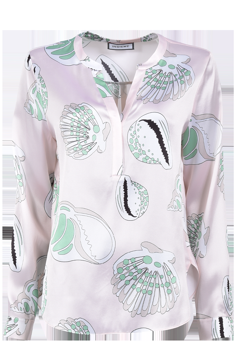 INSIEME Seidenbluse mit Druck von INSIEME
