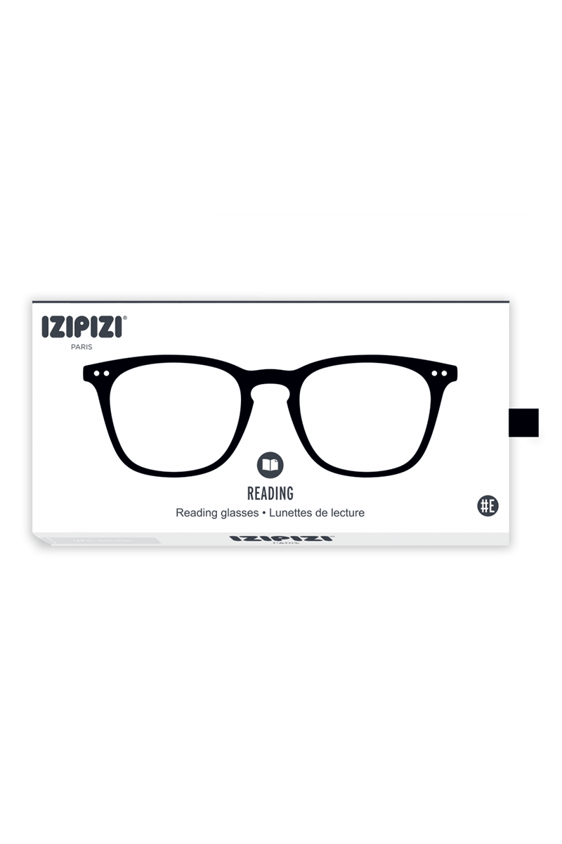 IZIPIZI Moderne Lesebrille Modell #E, Schwarz