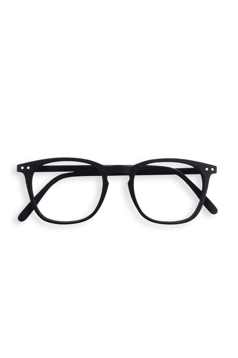 IZIPIZI Moderne Lesebrille Modell #E, Schwarz