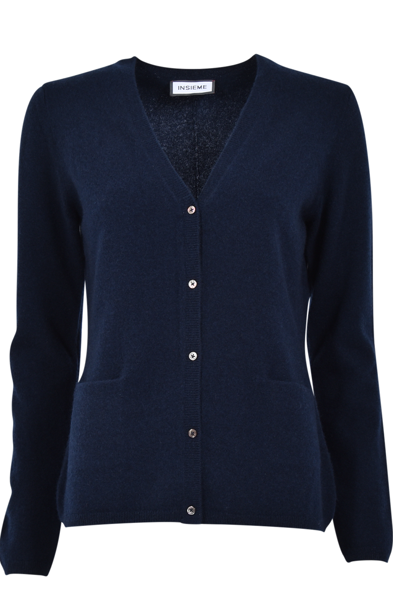 INSIEME Klassischer Cardigan aus 100% Kaschmir von Insieme