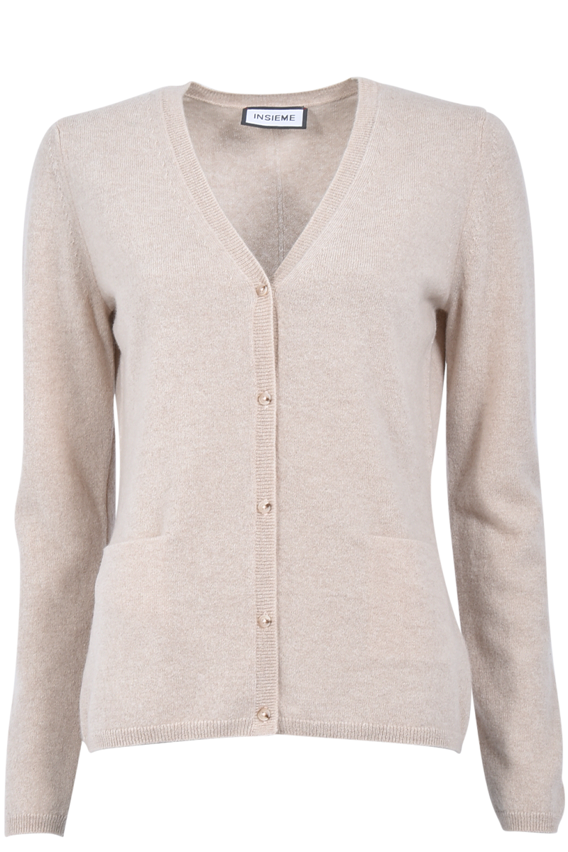 INSIEME Klassischer Cardigan aus 100% Kaschmir von Insieme