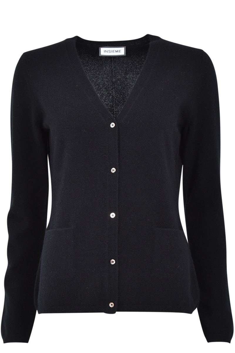 INSIEME Klassischer Cardigan aus 100% Kaschmir von Insieme