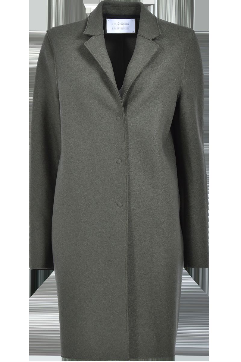 HARRIS WHARF Leichter Eggshape-Mantel "A1301-MLK" von HARRIS WHARF