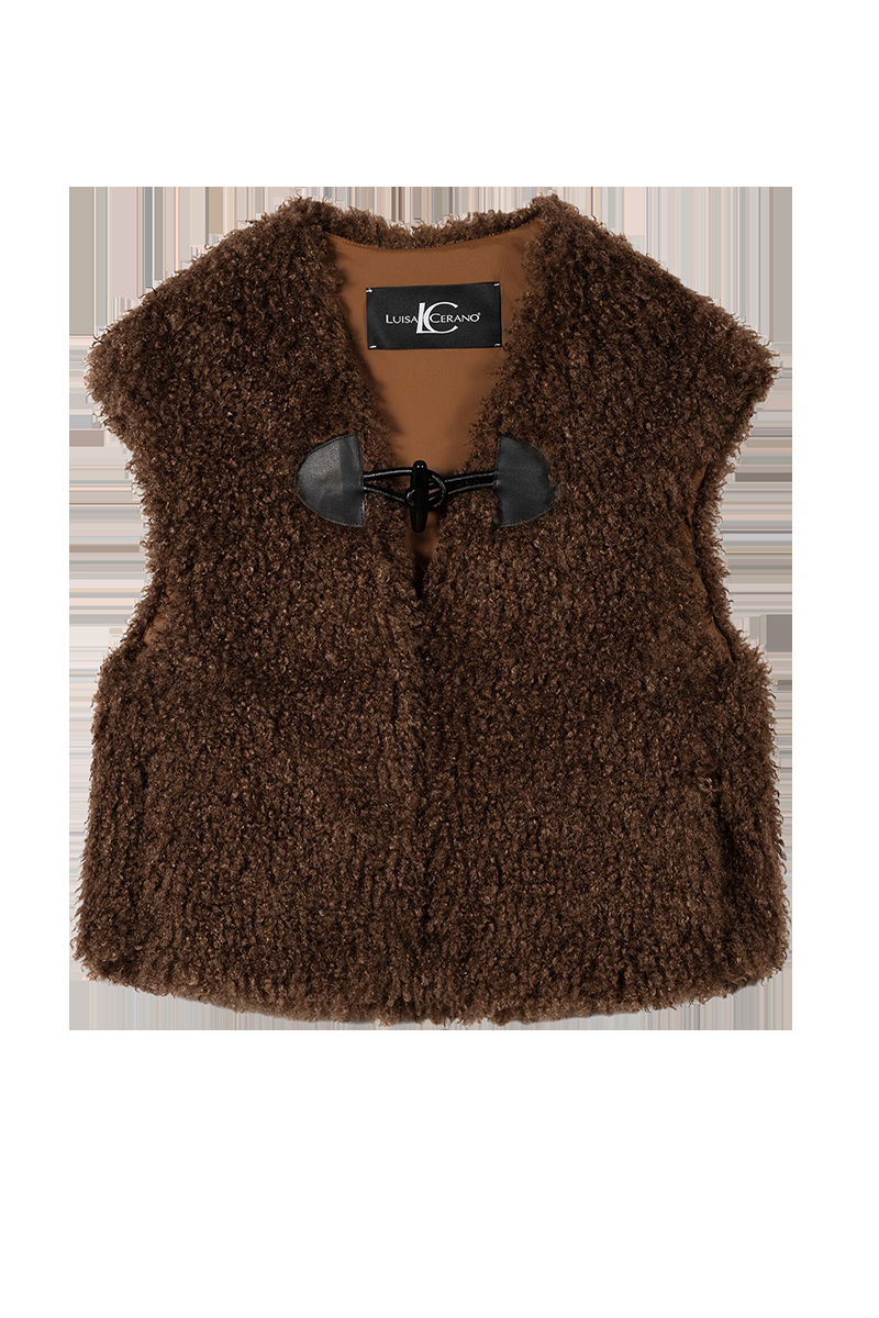 LUISA CERANO Weste in Fell-Optik von LUISA CERANO