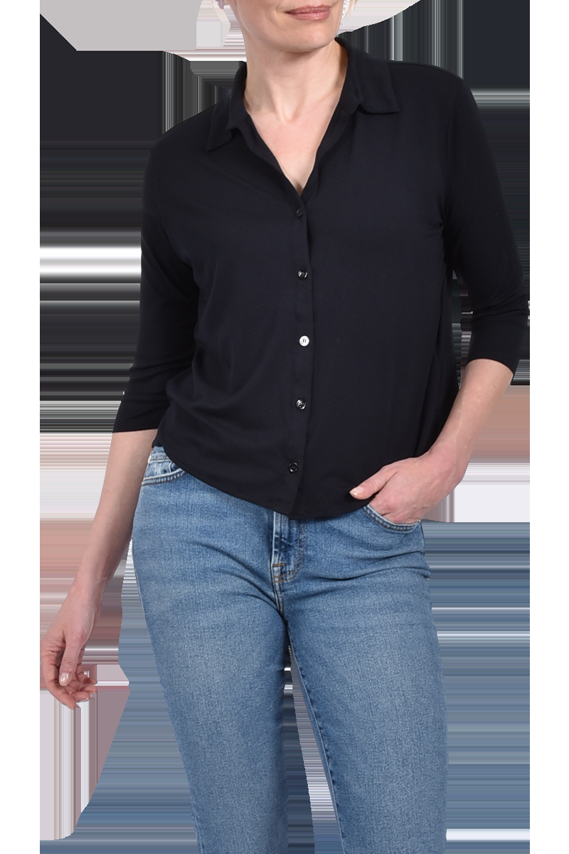 MAJESTIC Geknöpftes Shirt Mit 3/4-Arm Von MAJESTIC