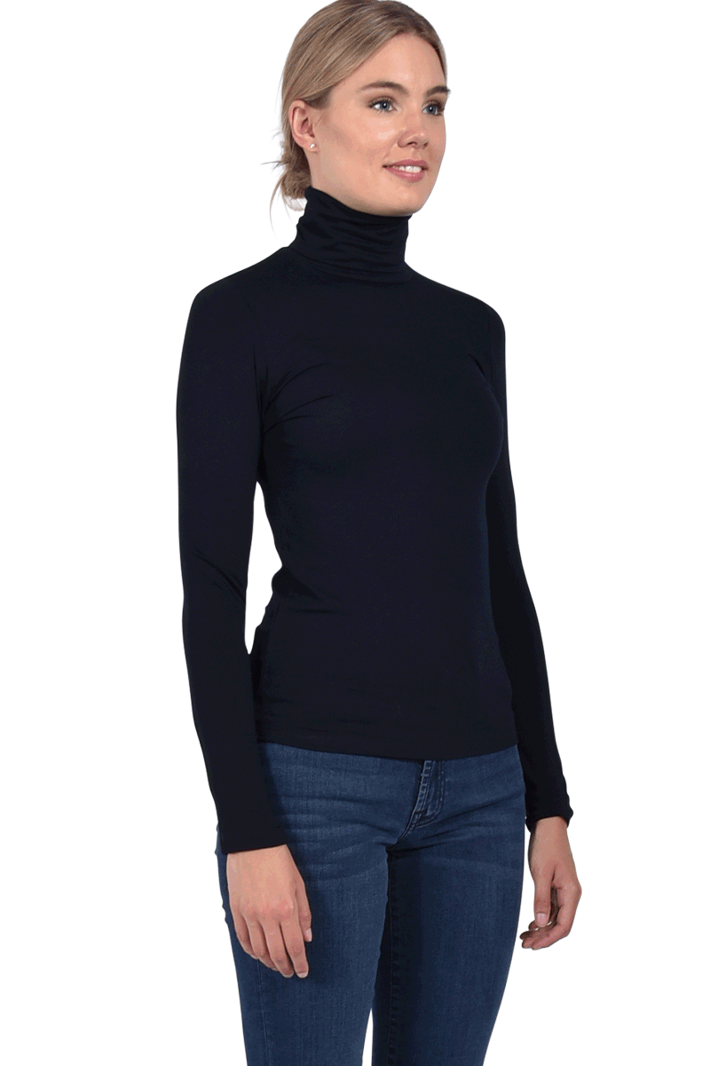 MAJESTIC Rollkragenshirt Aus Viskose Von MAJESTIC