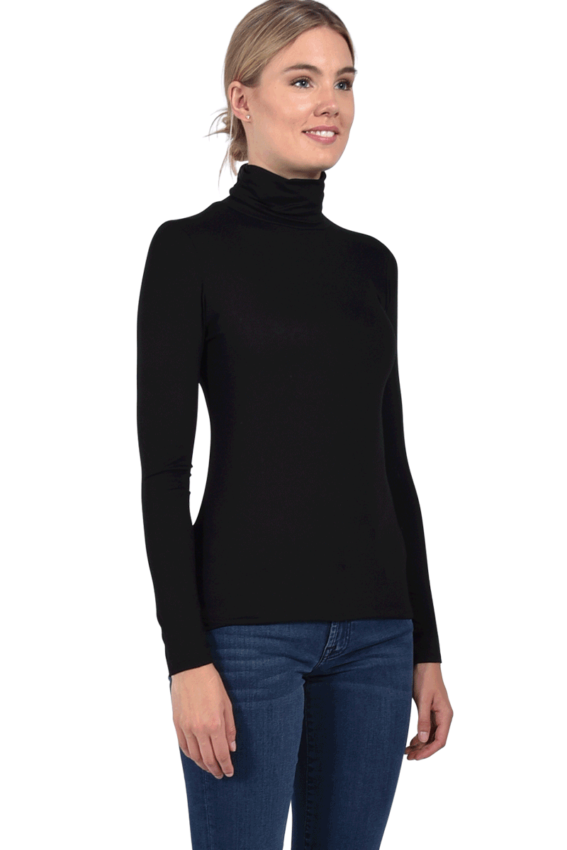 MAJESTIC Rollkragenshirt Aus Viskose Von MAJESTIC