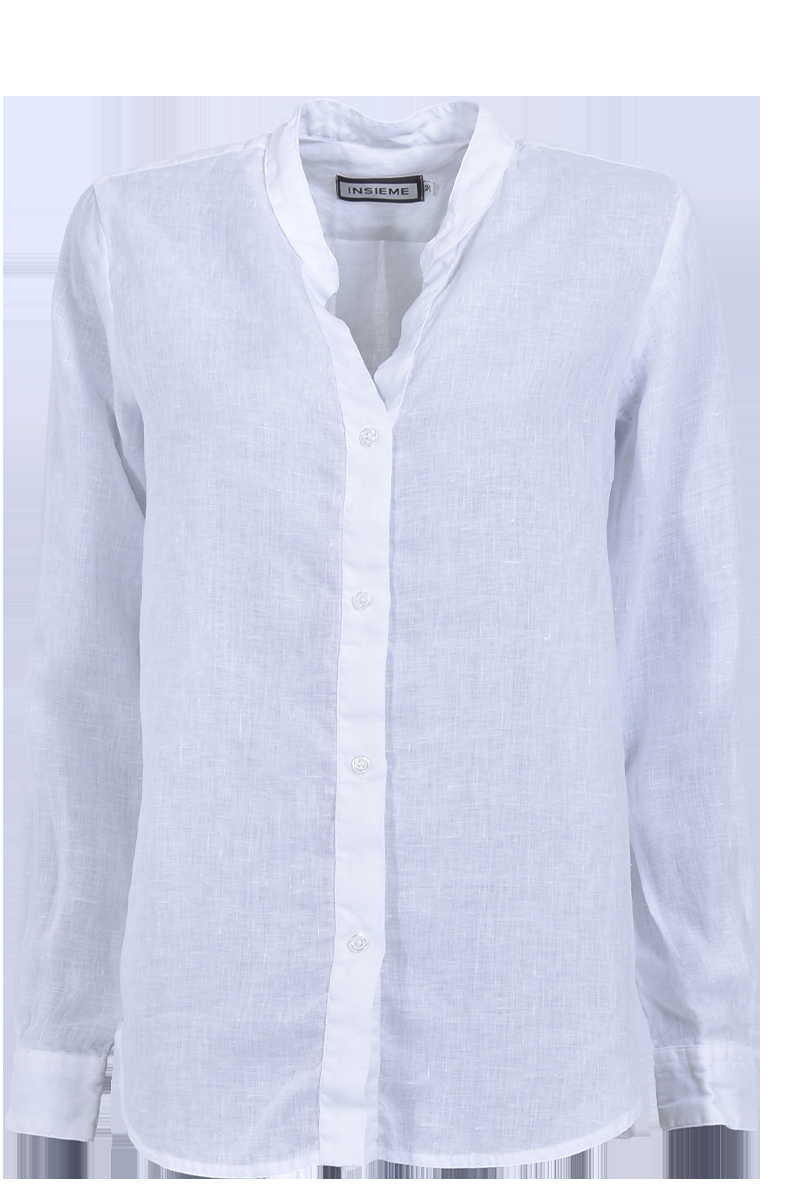 INSIEME Oversized Leinenhemd mit Stehkragen von INSIEME