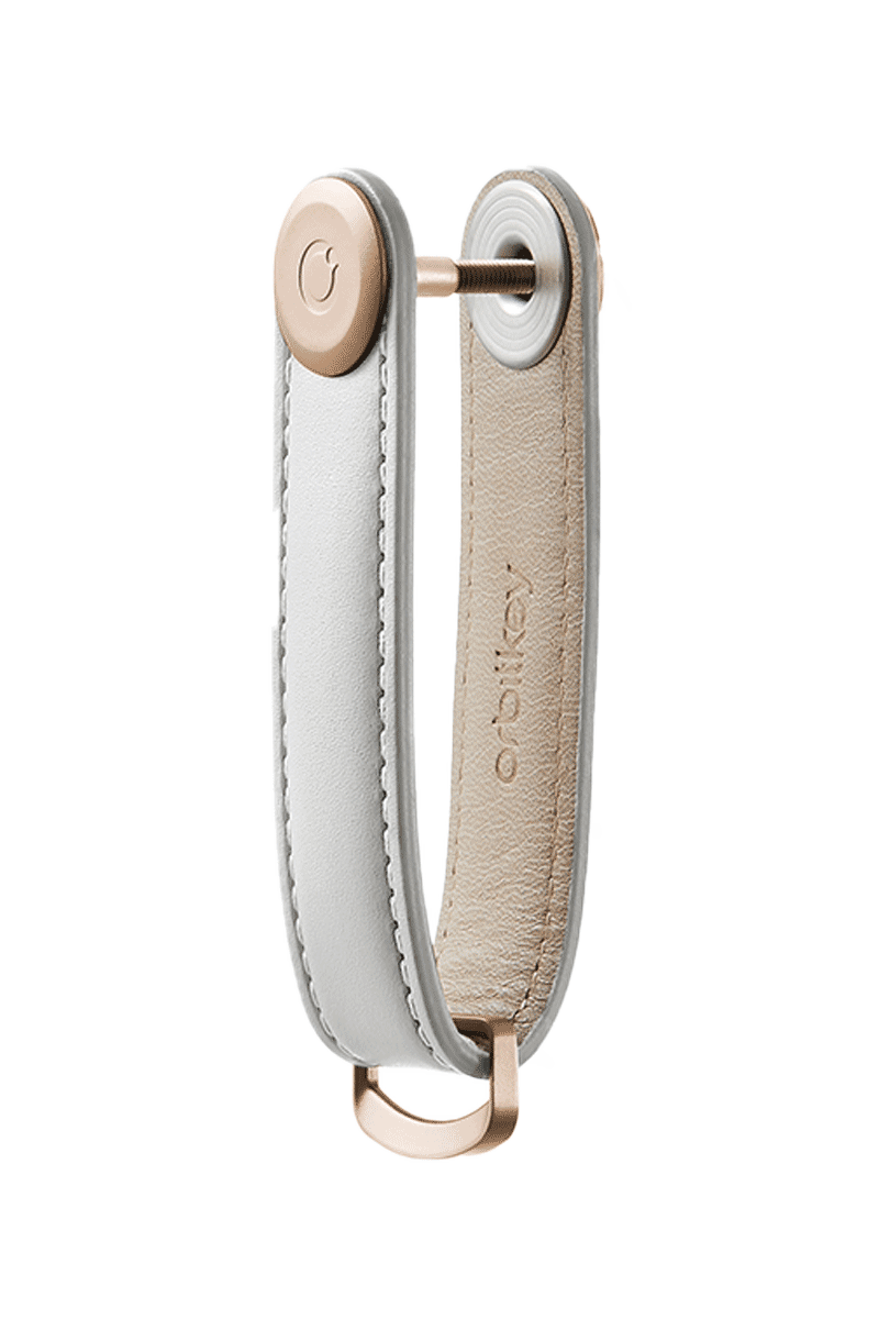 ORBITKEY Schlüsselorganisator Aus Leder „Orbitkey 2.0“, Platin