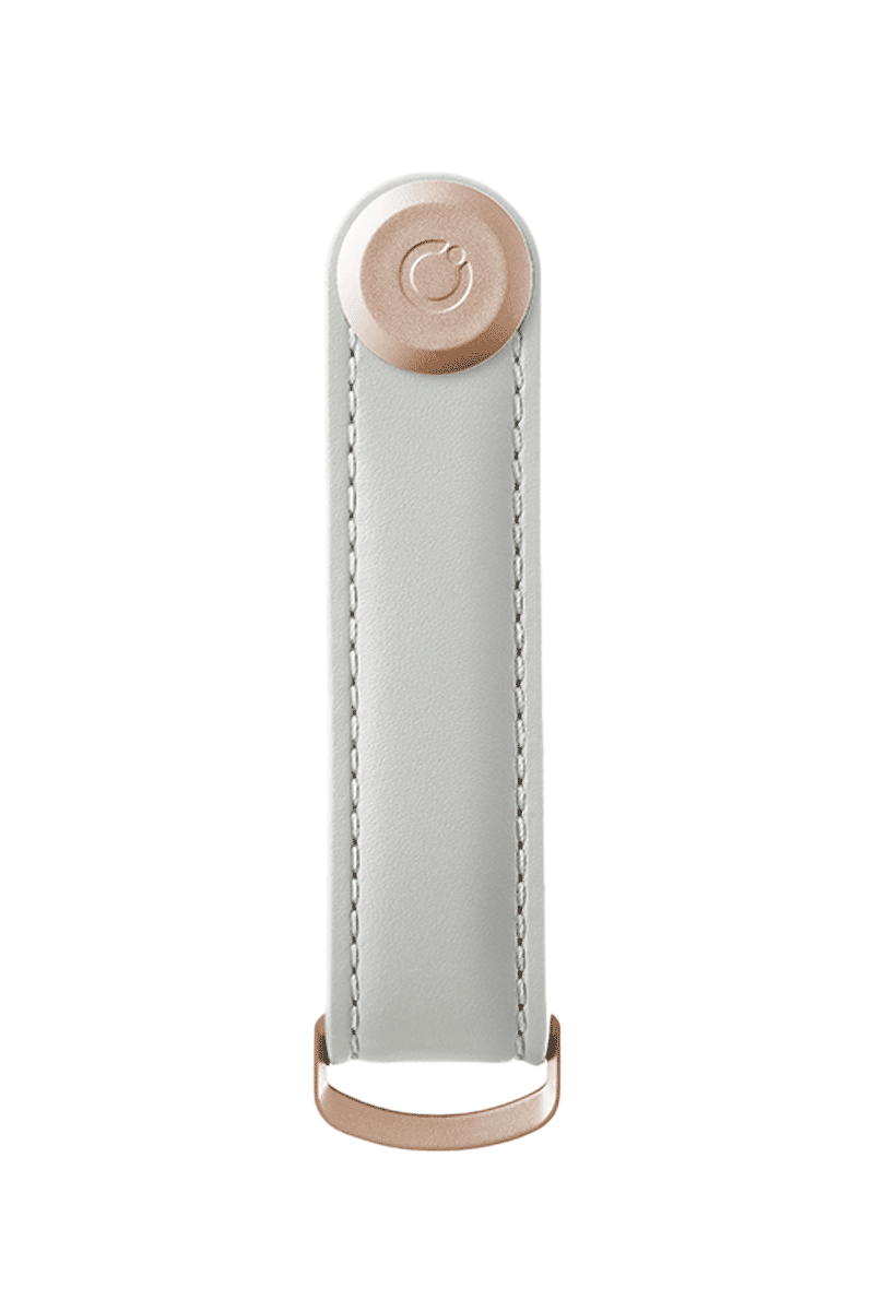 ORBITKEY Schlüsselorganisator aus Leder „Orbitkey 2.0“, Platin