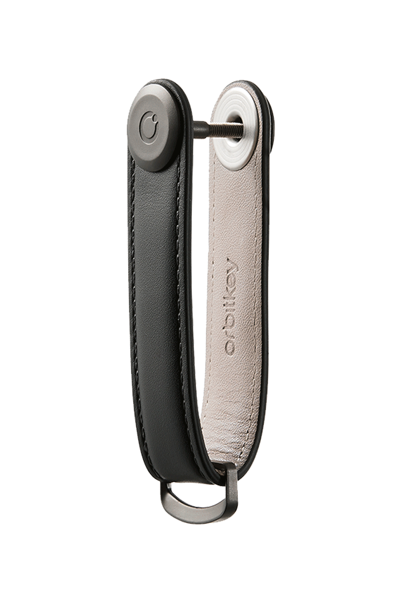 ORBITKEY Schlüsselorganisator Aus Leder „Orbitkey 2.0“, Schwarz
