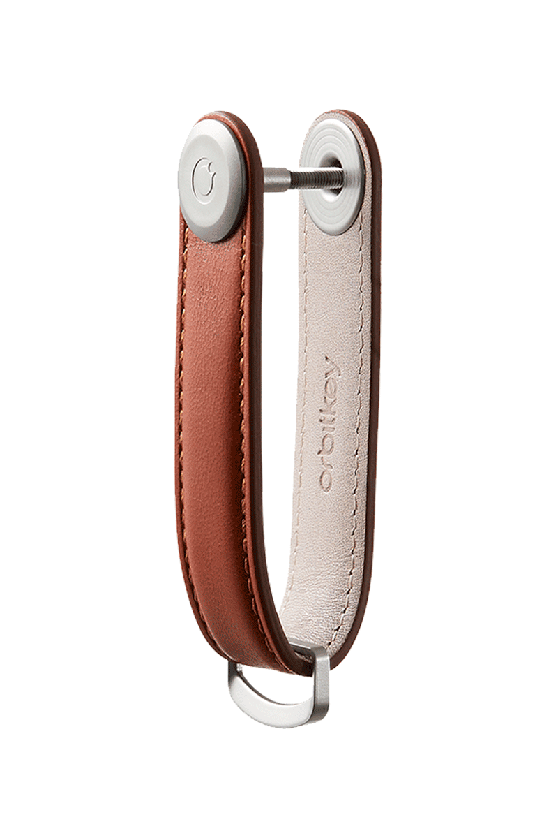 ORBITKEY Schlüsselorganisator Aus Leder „Orbitkey 2.0“, Torf