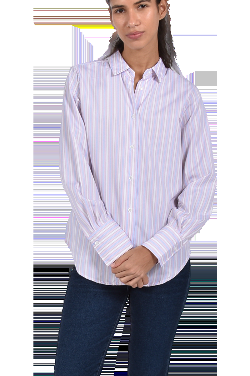 STEEN Hemdbluse Mit Mehrfarbigen Baumwollstreifen