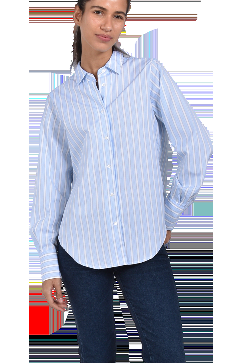 STEEN Hemdbluse Mit Mehrfarbigen Baumwollstreifen