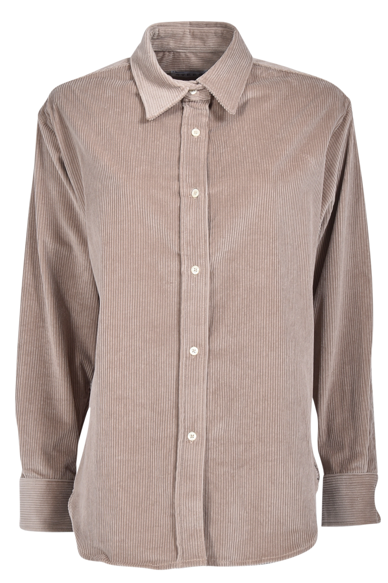 STEEN Oversized Cordhemd mit abgerundetem Saum STEEN Oversized Cordhemd mit abgerundetem Saum