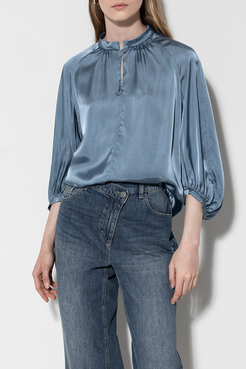 LUISA CERANO Stehkragenbluse Mit 3/4-Arm Von LUISA CERANO