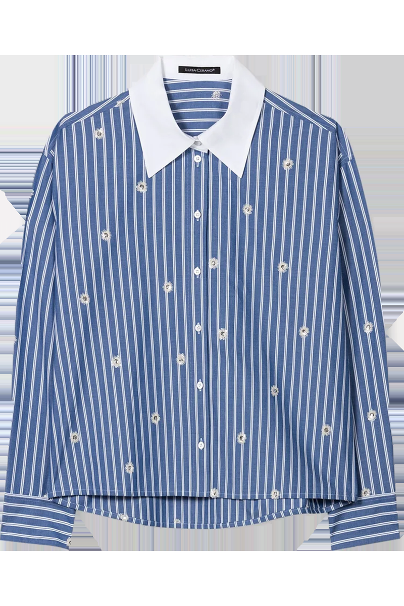 LUISA CERANO Streifenbluse mit Pailletten von LUISA CERANO