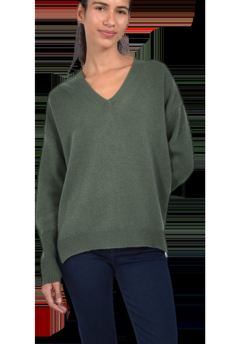 VAN KUKIL V-Ausschnittpullover "Paisley" Aus 100% Kaschmir Von VAN KUKIL