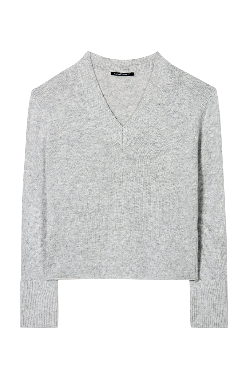 LUISA CERANO V-Pullover aus Kaschmir-Mix von LUISA CERANO
