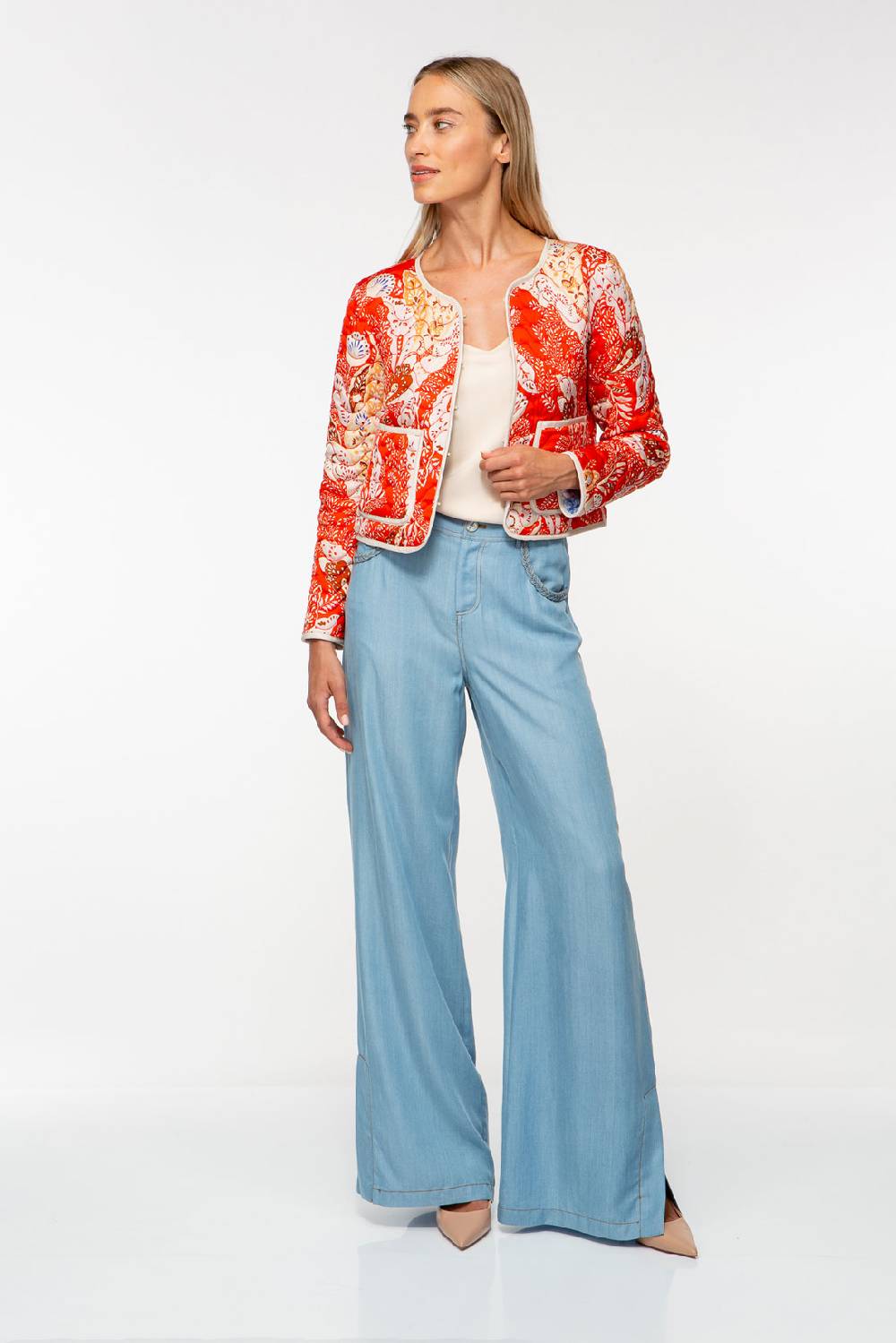 IVI GmbH AMBER Gesteppte Wendejacke Aus Seide Multicolor