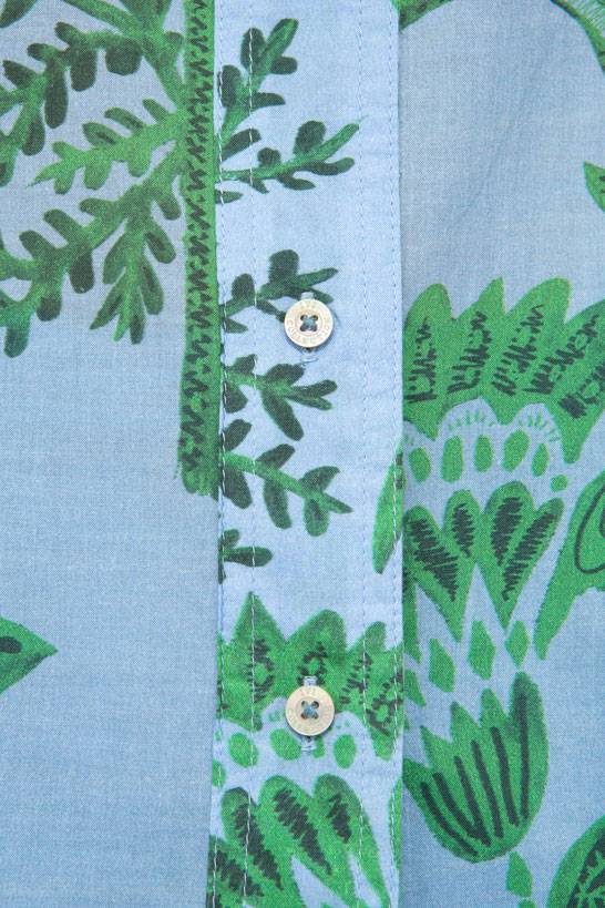 IVI GmbH CORAL FLOWER Baumwollbluse Mit Print Ocean