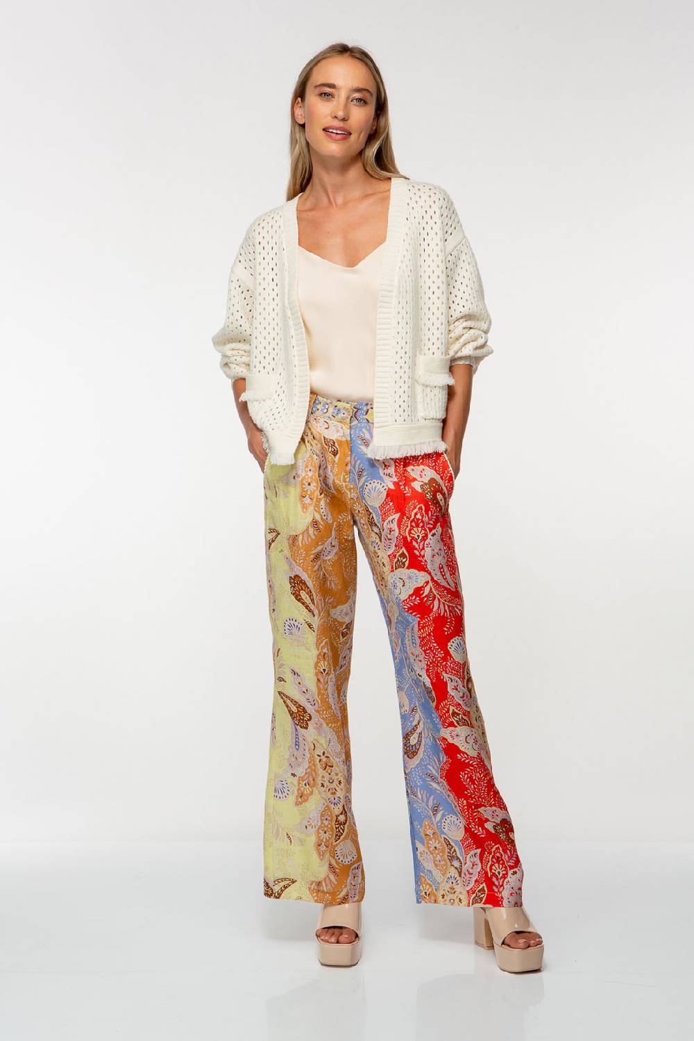 IVI GmbH AMBER Leinenhose Multicolor