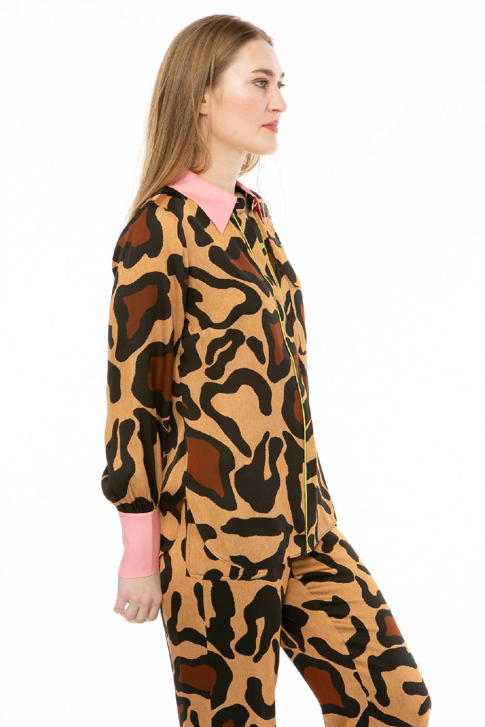 IVI GmbH BIG LEO Hemdbluse Braun