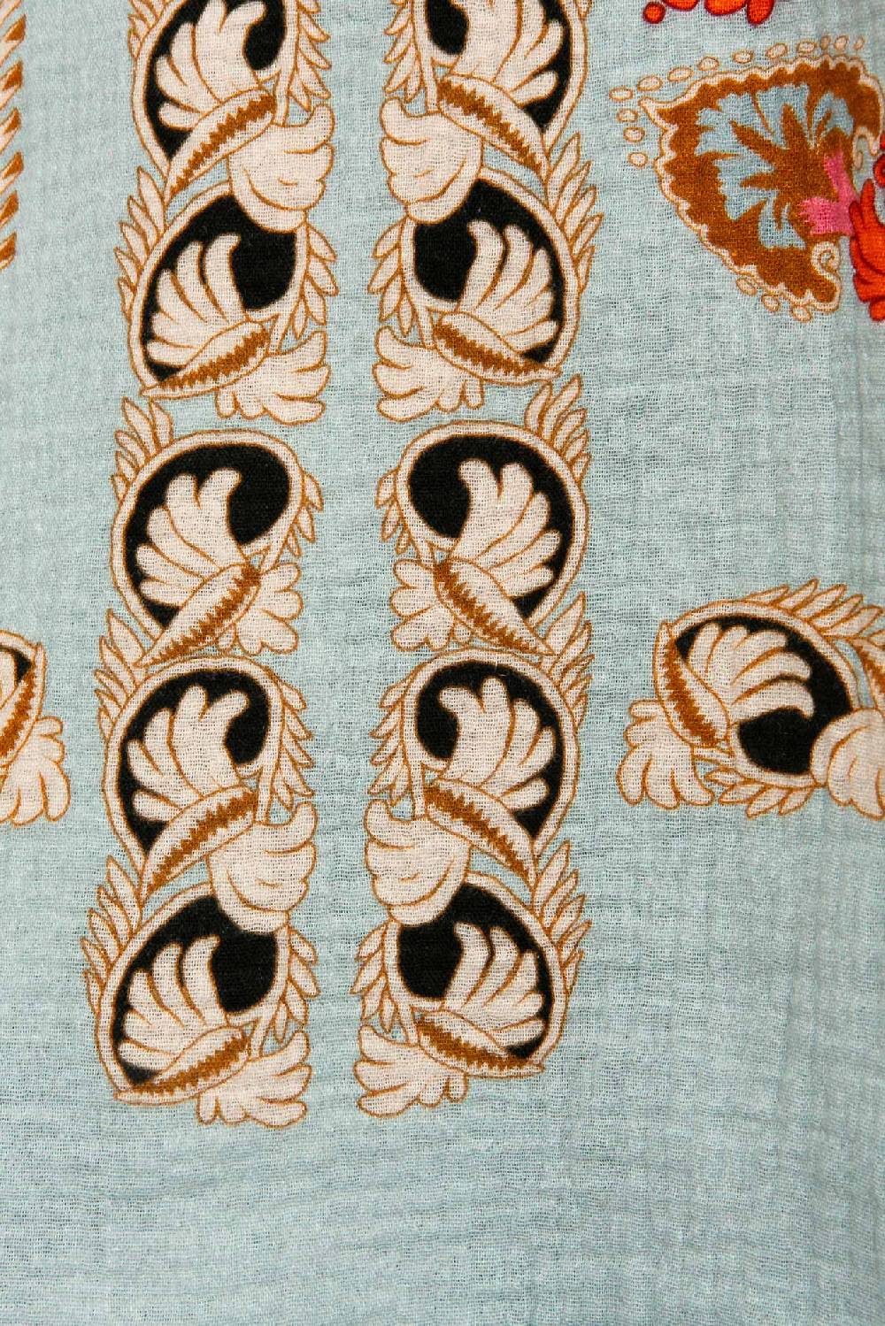 IVI GmbH BROCATE Baumwollbluse Bleue