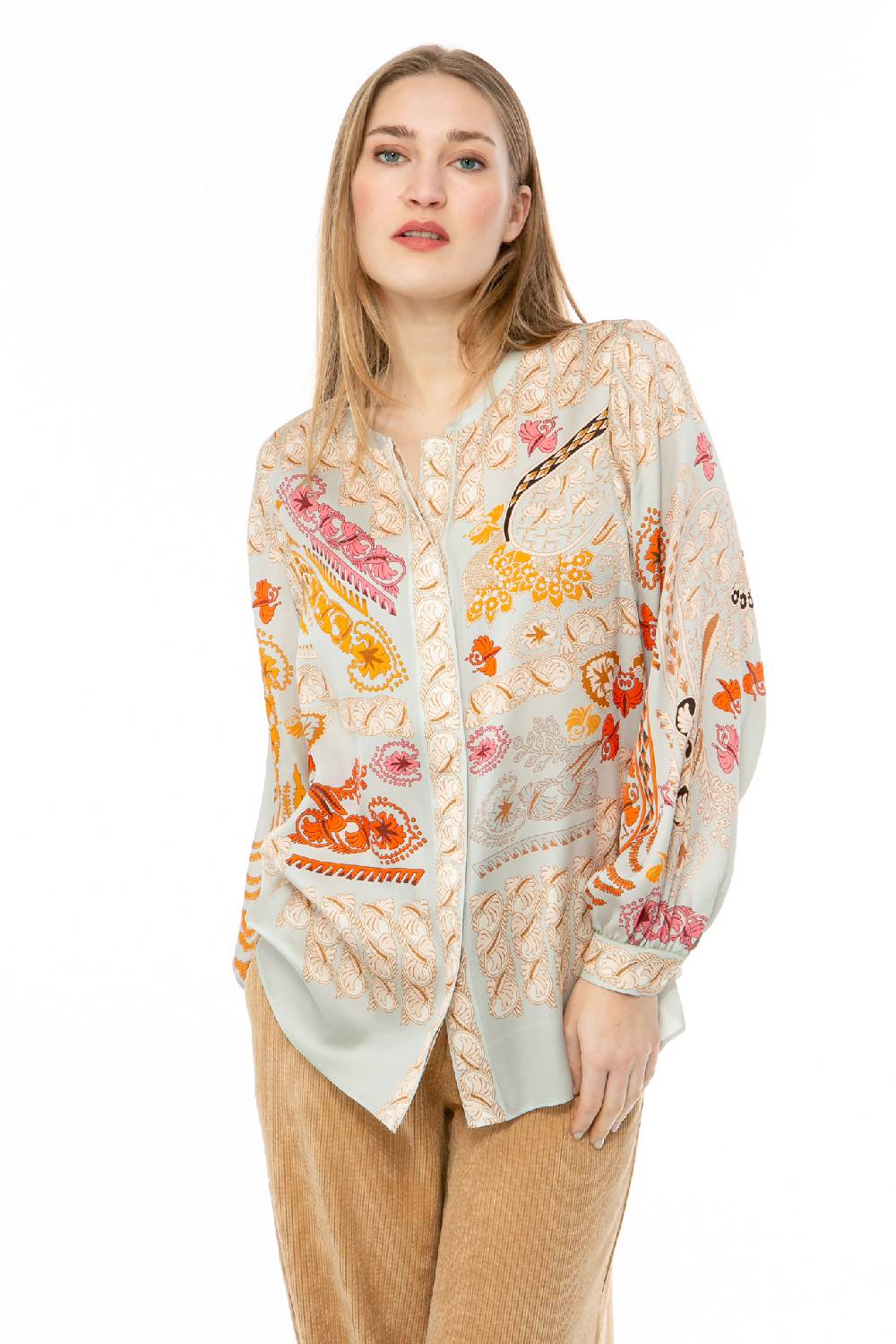 IVI GmbH BROCATE Bluse Bleue