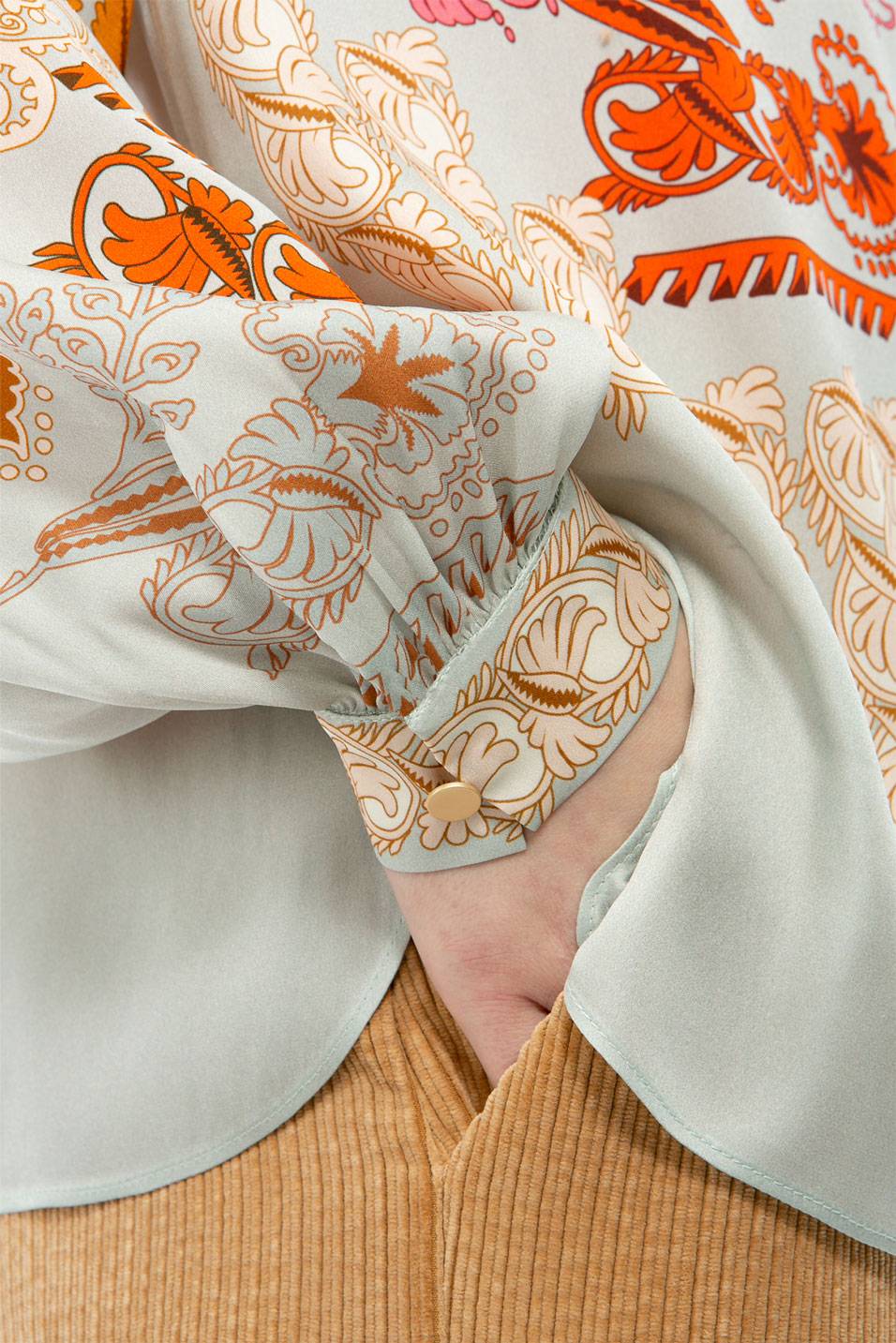 IVI GmbH BROCATE Bluse Bleue