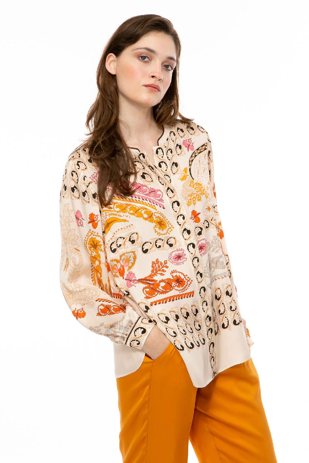 IVI GmbH BROCATE Bluse Sand