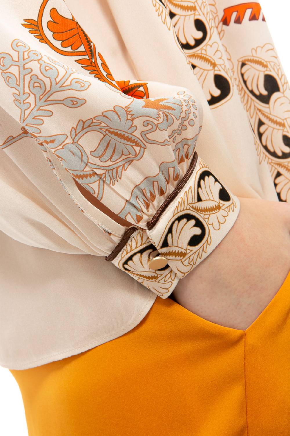 IVI GmbH BROCATE Bluse Sand