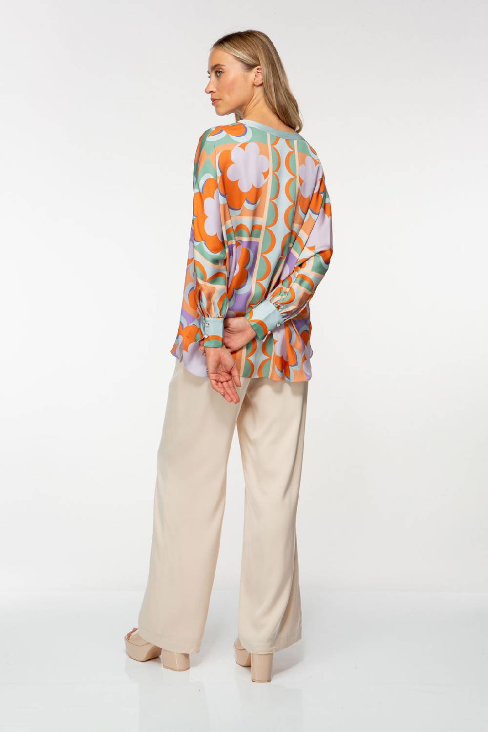 IVI GmbH CHECKED FLOWERS Tunika Multicolor