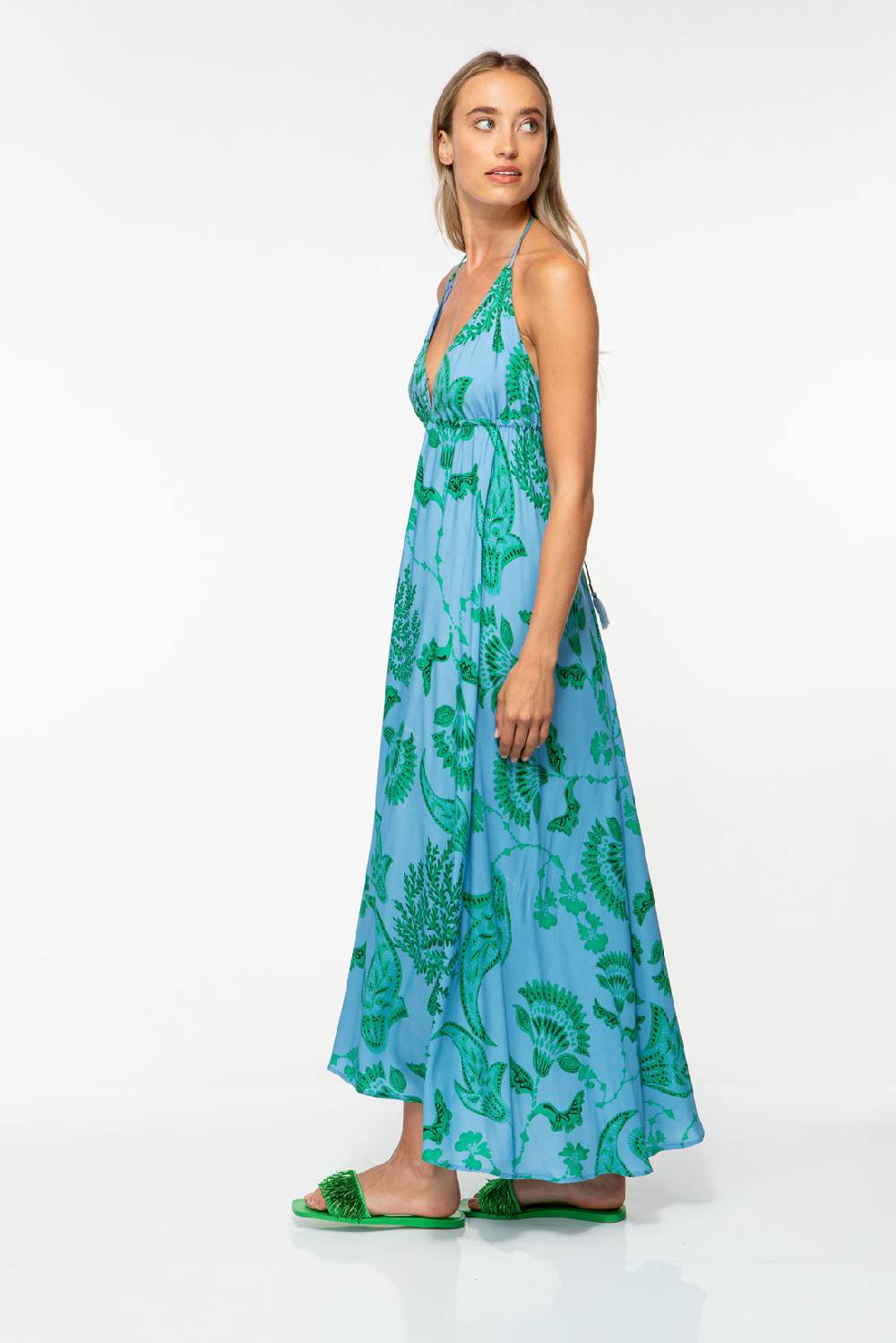 IVI GmbH CORAL FLOWER Maxikleid Mit Print Ocean