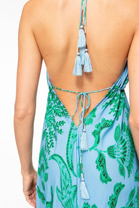 IVI GmbH CORAL FLOWER Maxikleid Mit Print Ocean