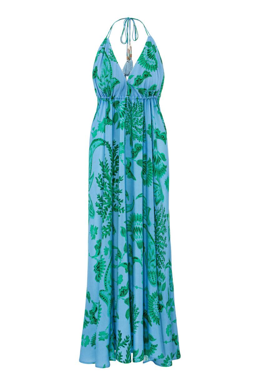 IVI GmbH CORAL FLOWER Maxikleid mit Print ocean