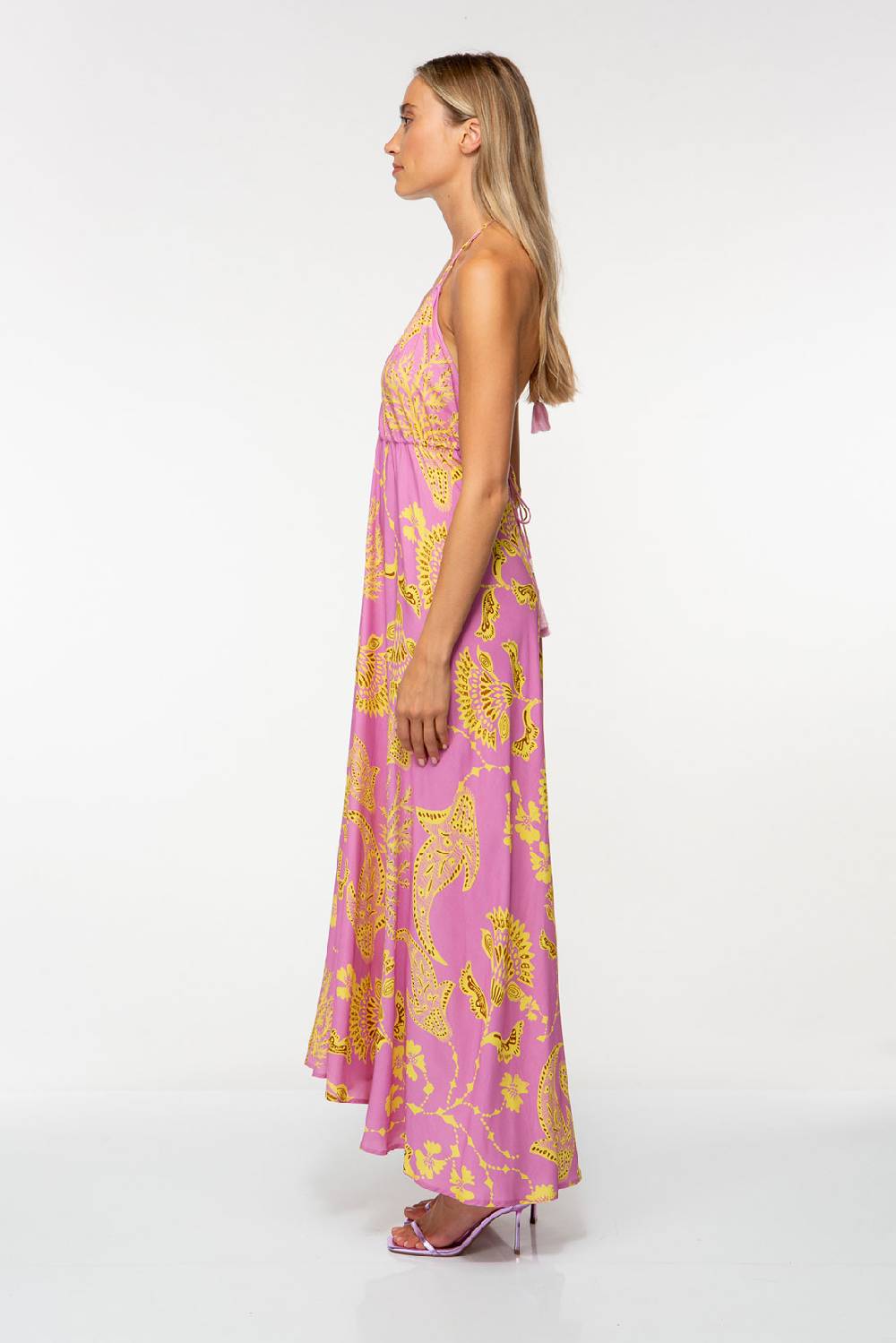 IVI GmbH CORAL FLOWER Maxikleid Mit Print Pink