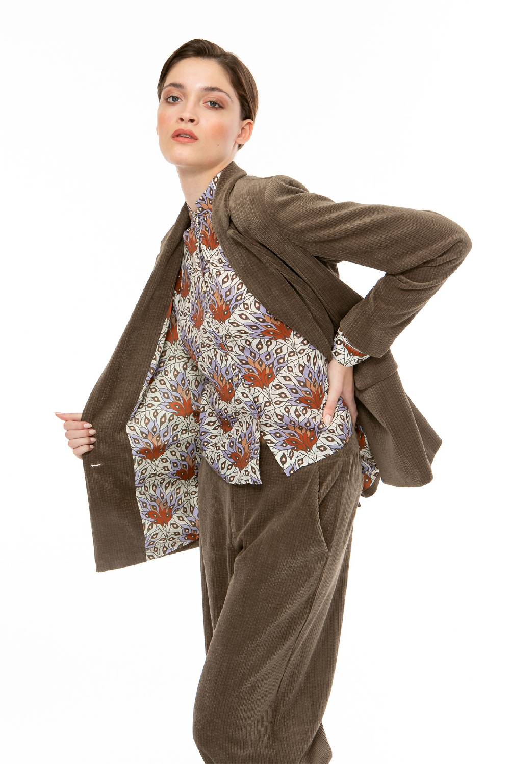 IVI GmbH CORDUROY Blazer Olive