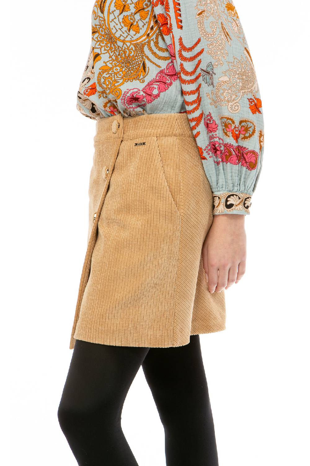 IVI GmbH CORDUROY Minirock Camel
