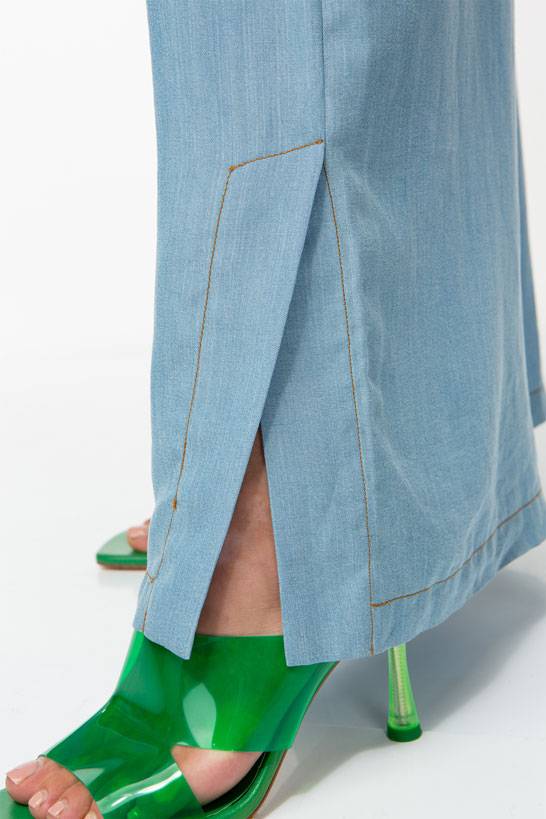 IVI GmbH DENIM Hose Mit Weitem Bein Light Blue