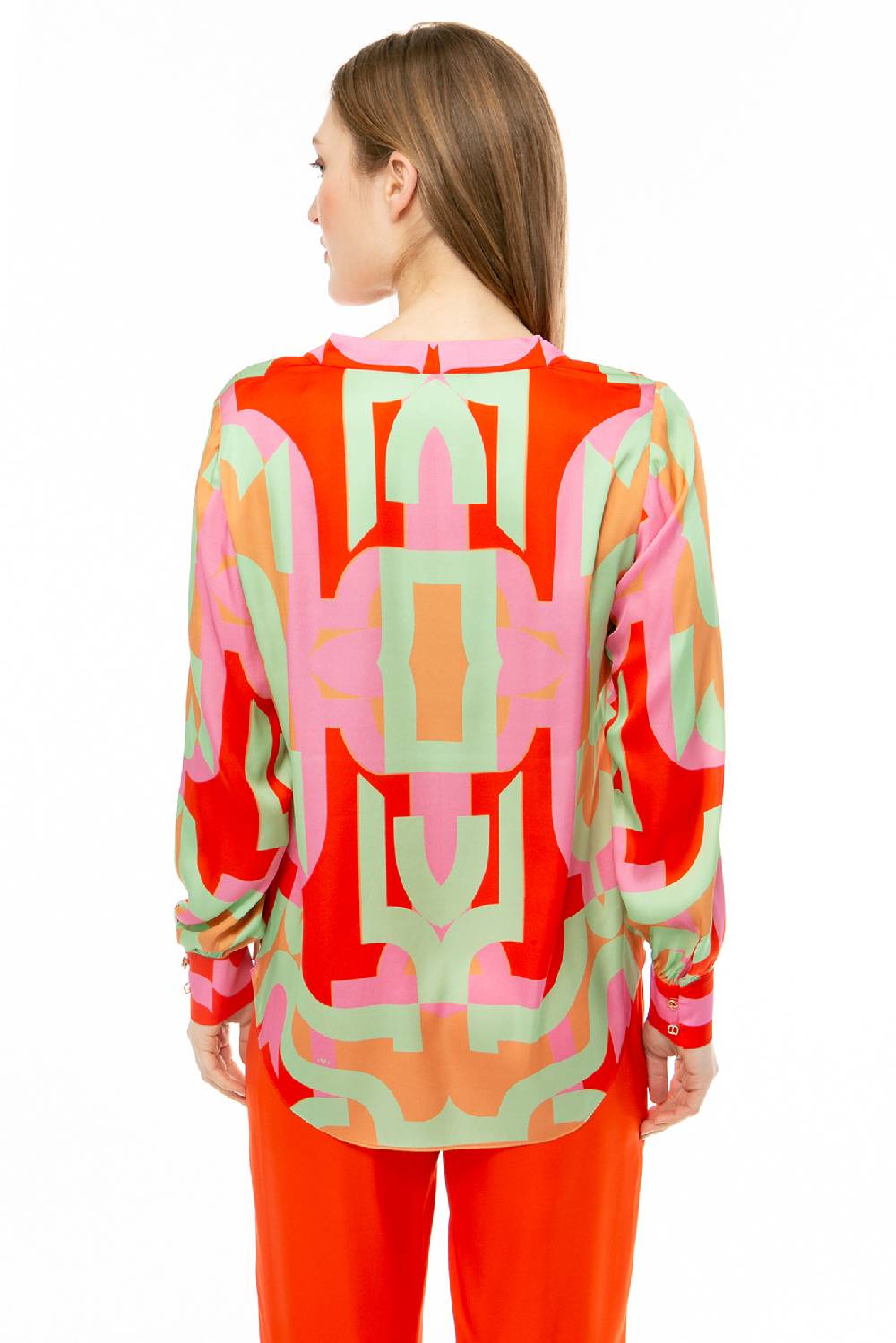 IVI GmbH DIGITAL LOVE Seidenbluse Lipstick