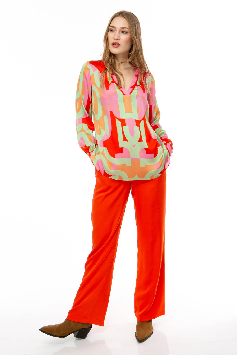 IVI GmbH DIGITAL LOVE Seidenbluse Lipstick