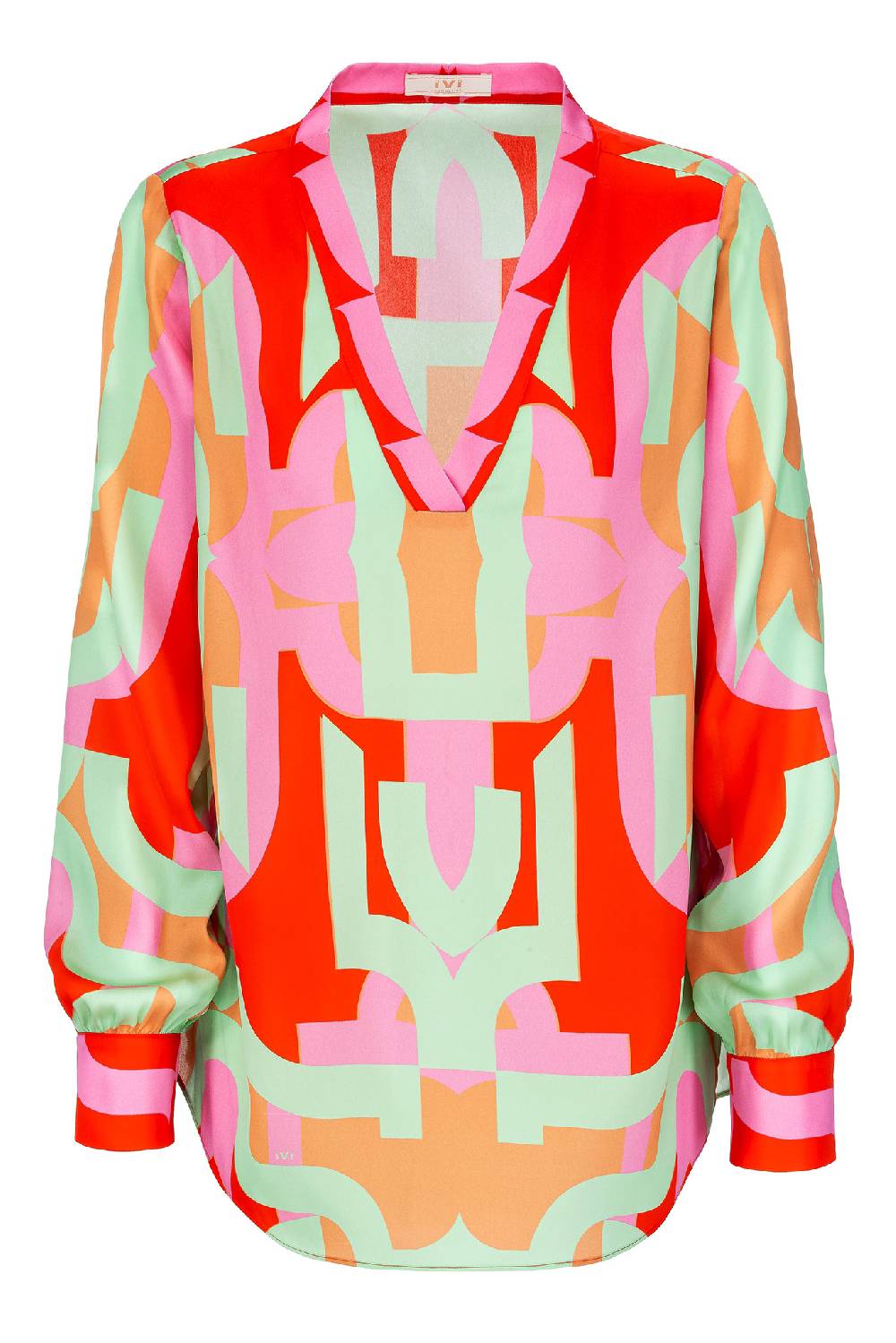 IVI GmbH DIGITAL LOVE Seidenbluse lipstick