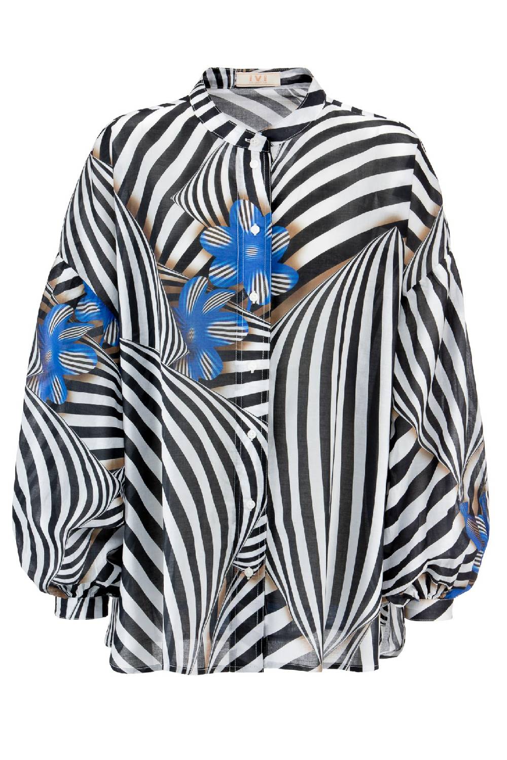 IVI GmbH FLORAL ILLUSION Bluse aus Baumwoll-Voile
