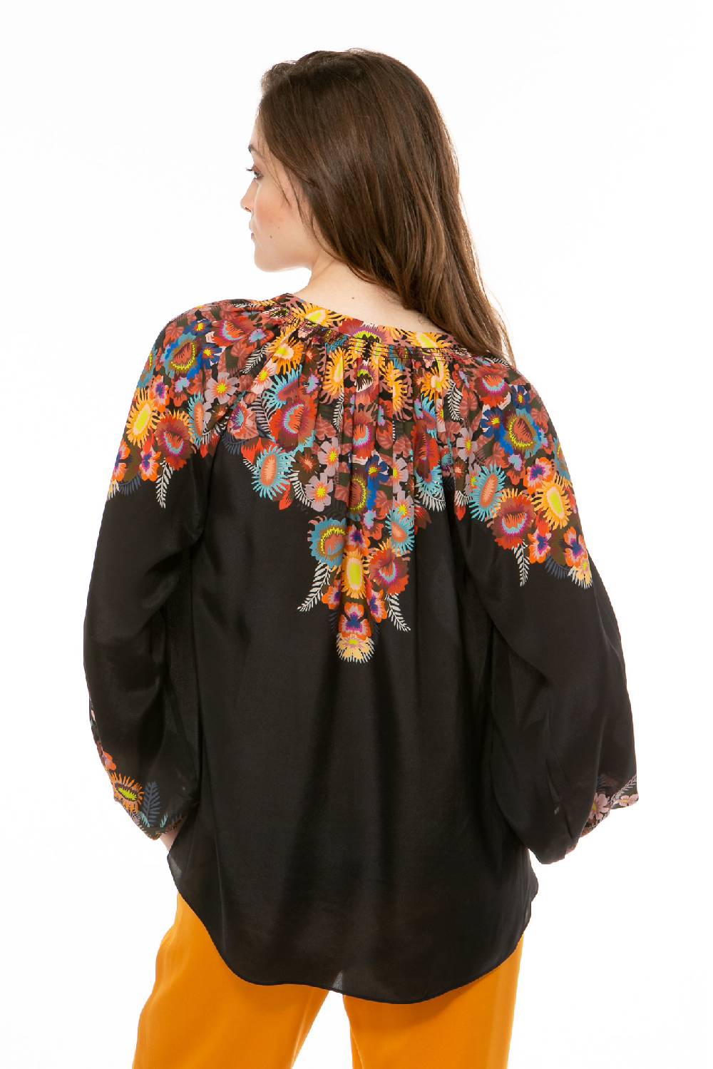 IVI GmbH FLOWER BALL Bluse Schwarz