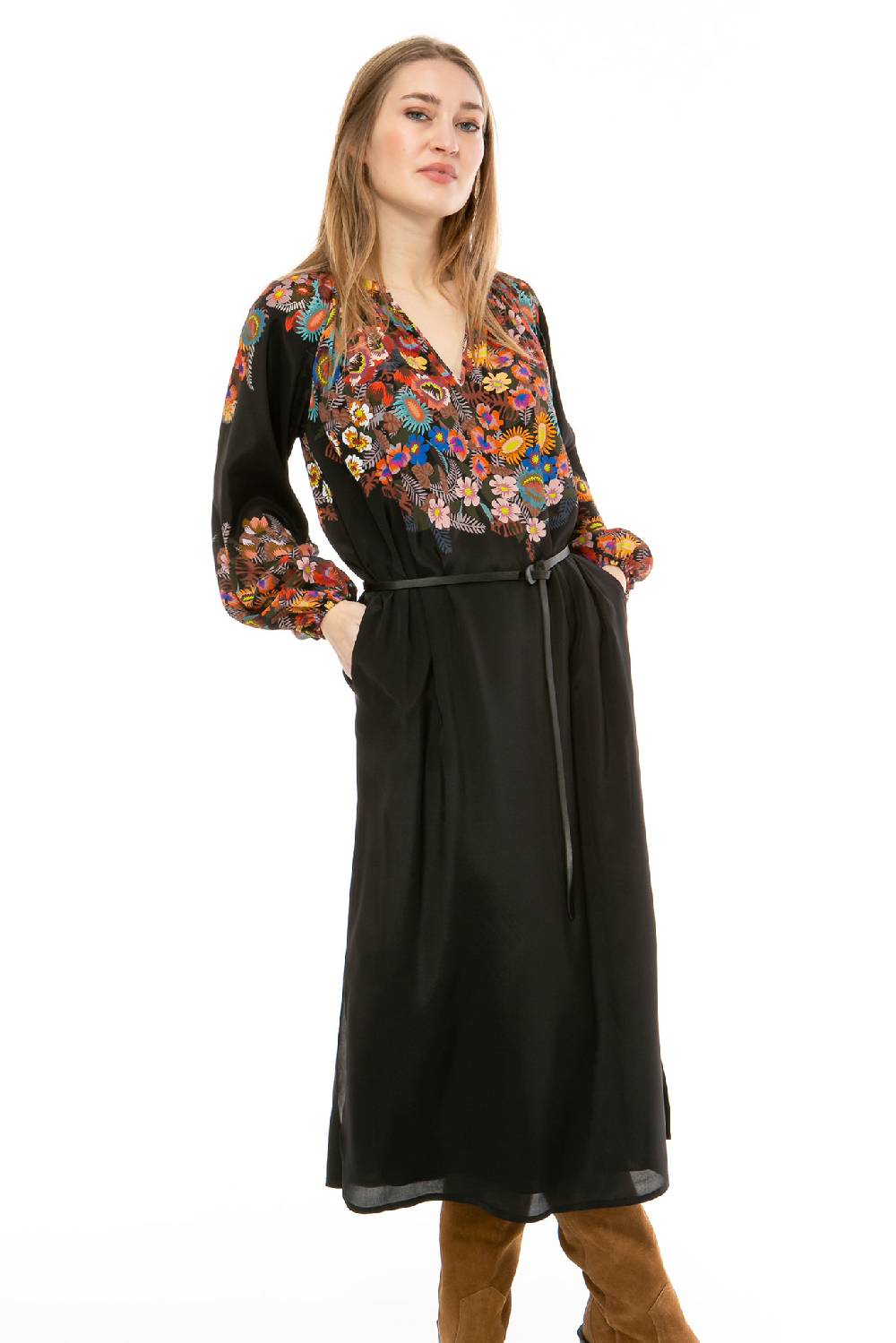 IVI GmbH FLOWER BALL Kleid Schwarz